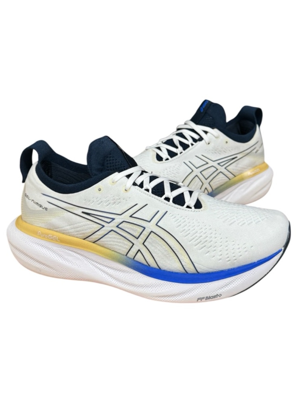 Asics Gel Nimbus 25 White Illusion Blue #1011B547 Running Sneakers Shoes US 9
